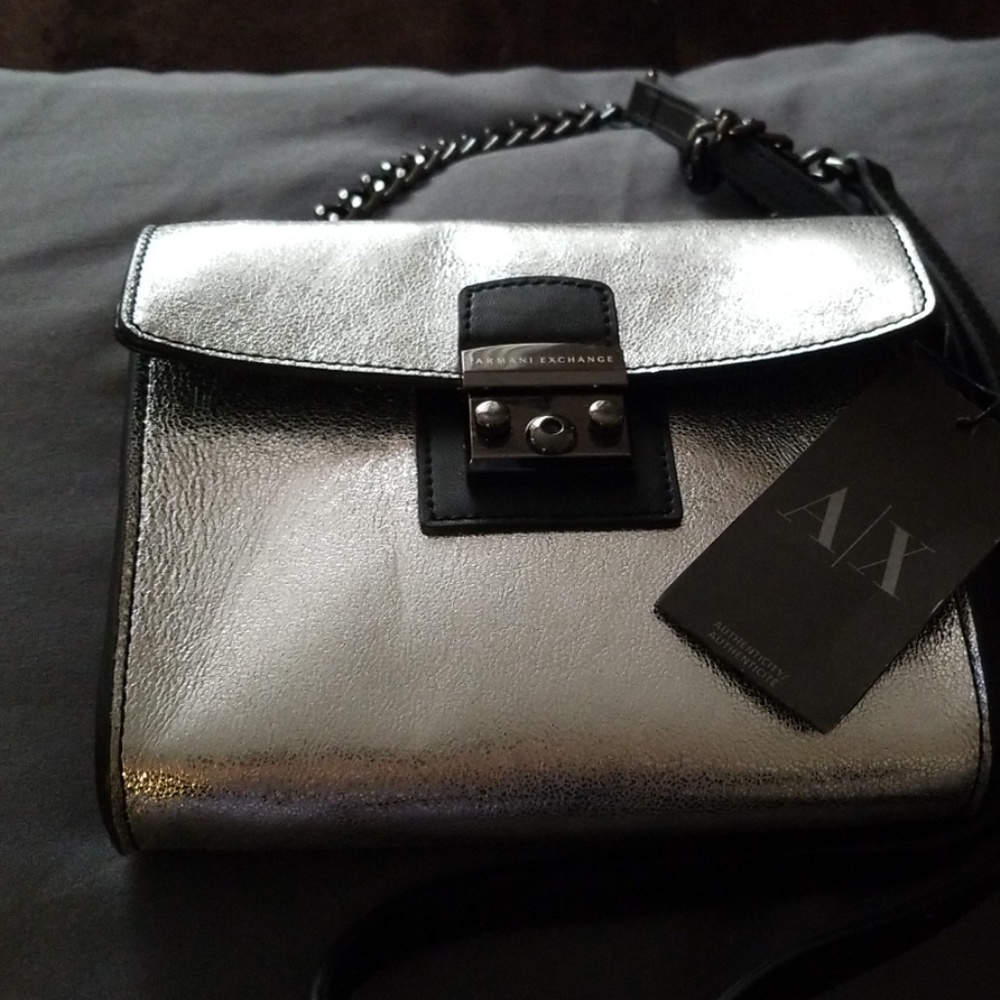 COPY - Armani Exchange Leather Clutch